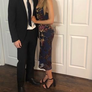 Oh Polly midnight midi dress